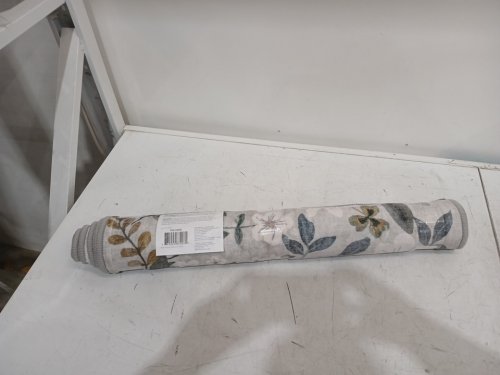 WASH LUXE MACHINE WASHABLE RUNNER RUG WITH FLORAL PATTERN - 27" x 60" - BEIGE/BLUE (MODEL: TNC-33236) image 4