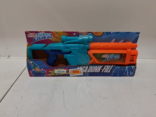 Nerf Super Soaker Mega Dunk Instant Fill Water Gun - 33.9oz - Blue/Orange image 3