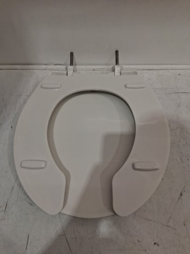 BEMIS Plastic Commercial Hospitality Round Toilet Seat - 16.5" - White (Model: 7750TDG 000) image 4