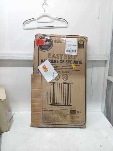 REGALO EASY-STEP METAL WALK-THROUGH SAFETY GATE - 30" X 29'' - 38.5'' - WHITE (MODEL: 1160DS) image 2