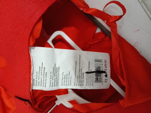 womens parrtyHOLIC FLAME DEVIL DRESS WITH COLLAR - MEDIUM 8-10 RED/ORANGE image 3