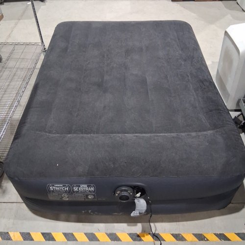 INTEX DURA-BEAM PLUS SELF-INFLATING/DEFLATING AIR MATTRESS WITH BUILT-IN PILLOW AIR PUMP AND CARRYING BAG - QUEEN - 16.5" X 60" X 80" - NAVY BLUE (MODEL: ‎64123ED) image 3
