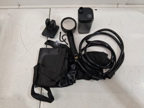 PORTABLE electric CAMPING SHOWER WITH collapsible bucket - 1500w / 20l bucket - BLACK/grey image 4
