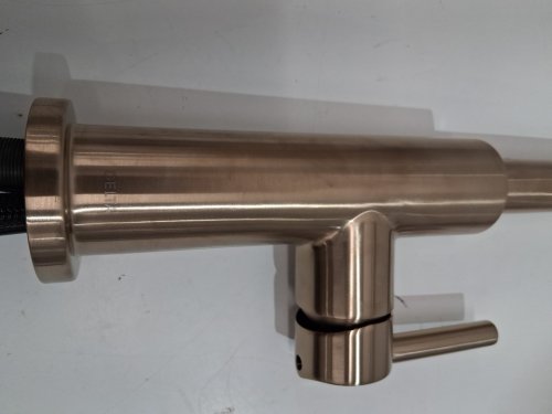 Delta Nicoli U-Spout Kitchen Faucet with Pull Down Sprayer - Champagne bronze (model: 19867LF-CZ) image 4