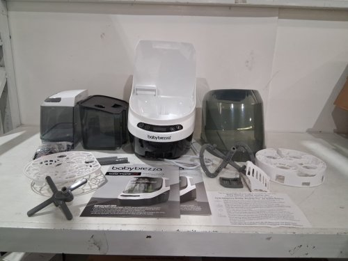 BabyBrezza Bottle Washer Pro 3-in-1 washer/sterilizer/dryer - holds 4 bottles - black/white (model: BRZ0103) image 2