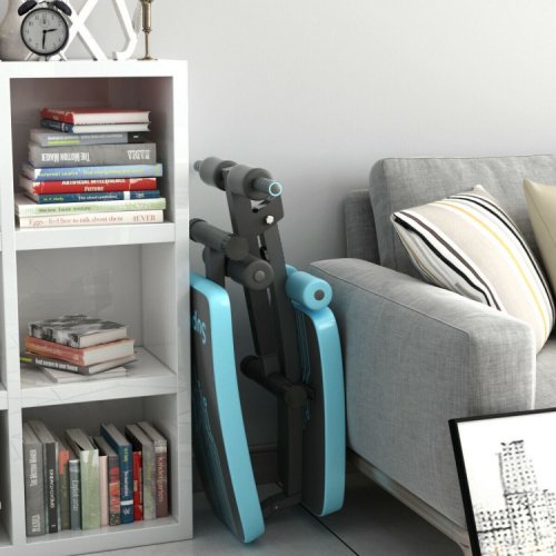COSTWAY Folding Weight Bench Adjustable Sit-up Board Workout Slant Bench - Blue (MODEL: SP37043BL) image 2