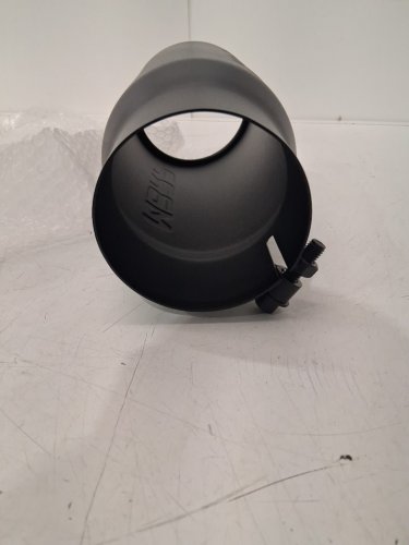 MBRP Black SERIES Coated Stainless Steel UNIVERSAL EXHAUST TIP - 12"/4" INLET/5"OUTLET - BLACK (MODEL: T5001BLK) image 6