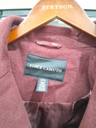 women's vince camuto wool blend coat - medium - dark red (style: 1846602) image 4