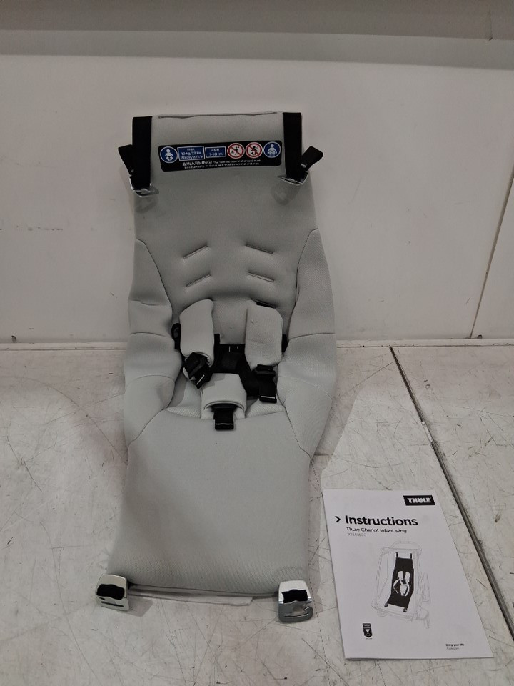 THULE CHARIOT INFANT SLING INSERT - 1-10 MONTHS - 22lb capacity - GREY (MODEL: 20201509) image 3