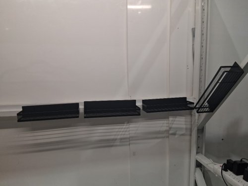 4PC Magnetic Refrigerator Spice Rack Kitchen Organizer Shelves - 2 12" x 4" x 3" - 2 11.5" x 3.5" x 2.5" - Black image 4