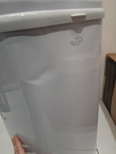 Ubbi stainless steel Adult Diaper Pail with Odor Locking, works with any bags - 13GAL - WHITE (MODEL:10800) image 5