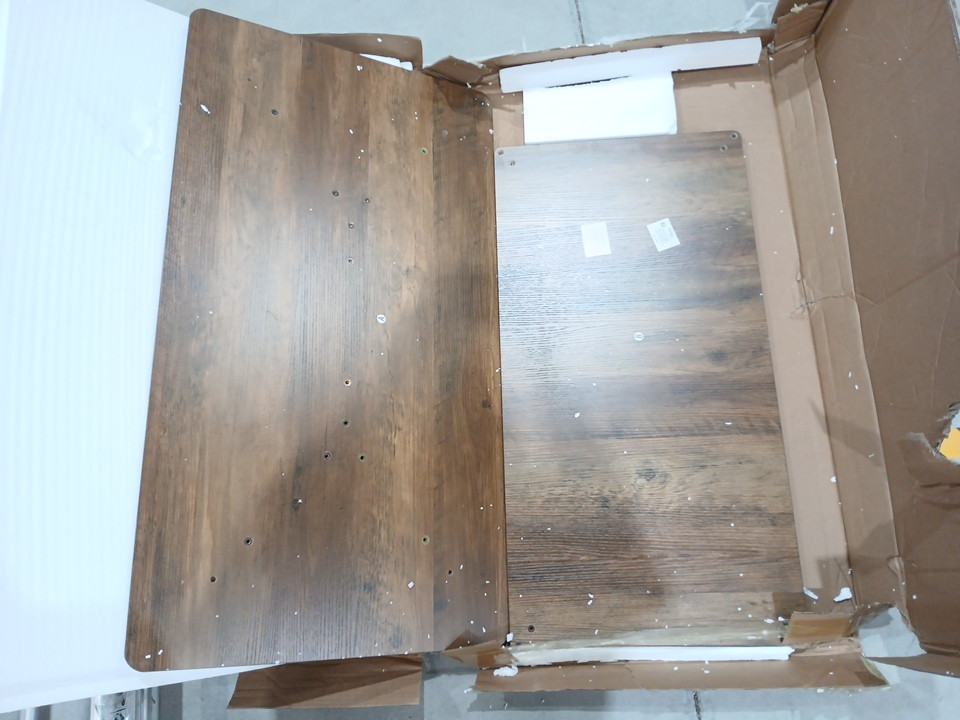 VASAGLE MAEZO 2-tier Coffee Table - 39" x 21" - Brown (Model: LCT249K01) image 3
