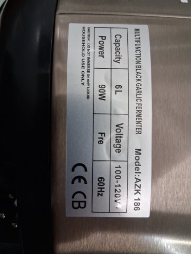 MLGB INTELLIGENT MULTI-FUNCTION FERMENTER MACHINE - 6l capacity - BLACK/BRUSHED GOLD - (MODEL: AZK186) image 9