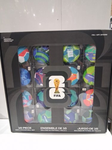 16pc fifa world cup 2026 host cities soccer ball set in display box - size 1(mini) - assorted (model: 1872202) image 2