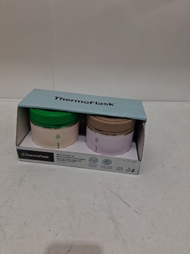 2pk thermoflask insulated food jars - 20oz - green/brown (model: 1759351) image 2