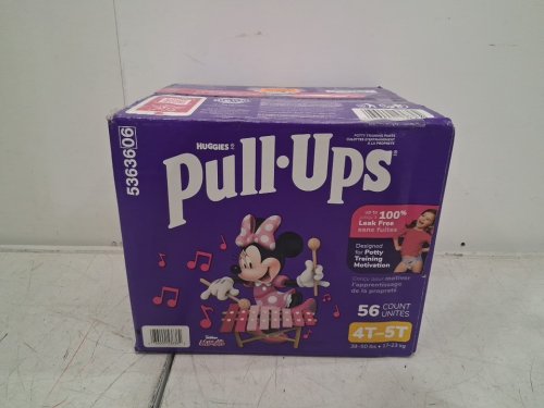 56PK HUGGIES PULL-UPS DISPOSABLE TRAINING PANTS - SIZE 4T-5T - DISNEY minnie MOUSE image 2