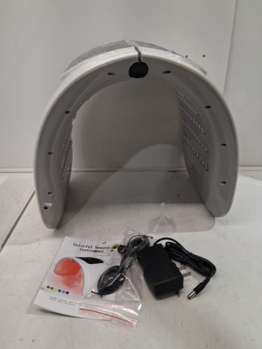 7-colour led facial beauty mask - white image 3