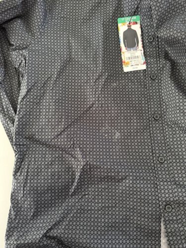 men's robert graham button down long sleeve dress shirt - EXTRA LARGE (17.5 - 34/35) - BLACK/GREY PATTERN (style: 1803500) image 2