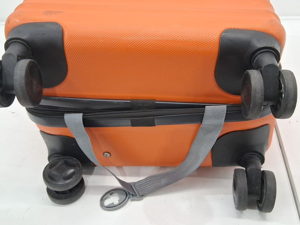 Amazon Basics Hardshell Carry-On Luggage With Wheels - 21" x 13" x 8" - orange image 5