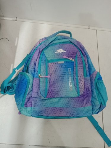 Girl's roots lightweight backpack - fits 16" laptop - purple/blue image 2