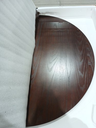 Soohow Solid Wood Round Dining Table - 47" - Brown/Black (Model: DT002-S-BKWNT-BK) image 4
