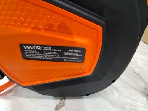 Retractable Air Hose Reel - 3/8 IN x 50FT - Hybrid Air Hose - Max 300PSI - orange/black (model: nwa-d15) image 3
