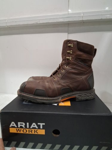 men's ARIAT Overdrive Wide Square Toe Composite Toe work boot - 13d - brown - (style:10012940) image 6