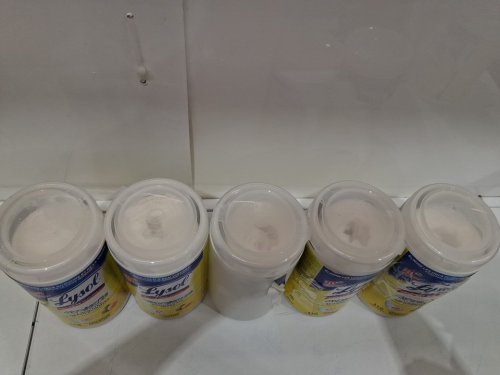 5pk lysol advanced disinfecting wipes - 550 wipes total - citrus scent (model: 1708072) image 4