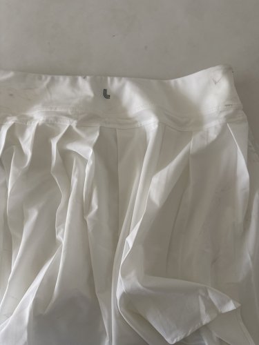 women's lole asymmetrical pleated skort/skirt with pockets - LARGE - white (STYLE: 1969453) image 2