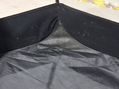 ZuHucpts Portable Foldable Pet Playpen Tent WITH COLLAPSIBLE Travel Bowl - EXTRA LARGE - 40" x 40" x 24" - BLACK/BLUE image 4