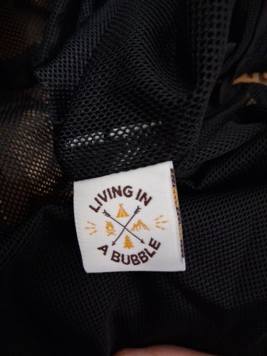 living in a bubble magnetic fly screen for campervans with sliding door - standard size - 59'' x 70'' - black image 3