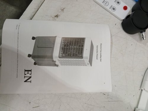 Portable Air Cooler with Water Tank Evaporative Cooling - 8l - white/grey (model: zwn-112) image 10
