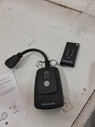 Outdoor Photocell Light Timer Outlet with Remote Control (Dusk to Dawn Sensor) Countdown Heavy Duty 2 Grounded Electrical Switch Plug, 30 Meters, Weatherproof, 15A, UL Listed image 3