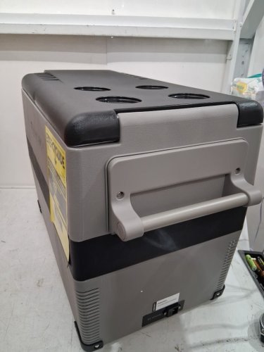 EUHOMY Electric Cooler Car Refrigerator with Bluetooth App Control - 12V/24V DC - 47qt - BLACK/grey - (MODEL: CF001-45gr-CAEH) image 8