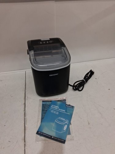 EUHOMY COUNTERTOP ICE MAKER MACHINE - MAKES 26LB/DAY - BLACK (MODEL: IM-06D / IM001-BBL-CAEH) image 3