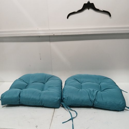 2pk U-Shape Patio Cushions for Outdoor Furniture - 19" x 19" - teal image 3
