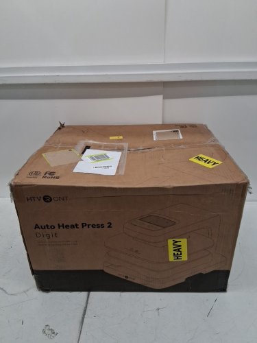HTVRONT Auto Heat Press 2 Digit Sublimation Heat Press Machine With adjustable pressure -Heat Plate: 15" x 15" -White (model: HPA01) image 2
