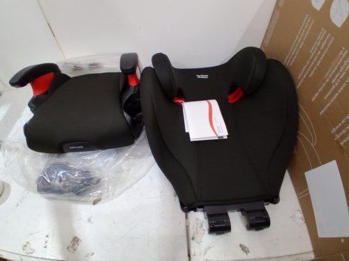 BRITAX SKYLINE 2-STAGE BELT-POSITIONING BOOSTER CAR SEAT WITH 2-LAYER IMPACT PROTECTION - 40-120LB CAPACITY - DUSK/BLACK (MODEL: E1C249H) image 2