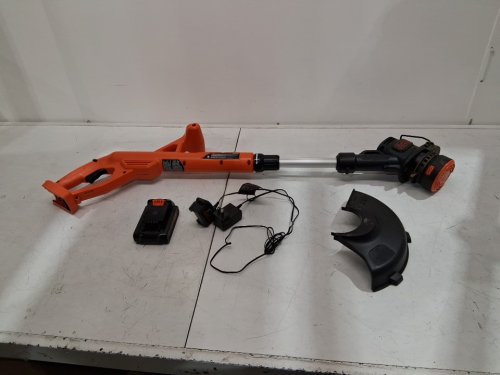 BLACK+DECKER STRING TRIMMER/EDGER - 10" - BLACK/ORANGE (MODEL: LST201-ca) image 3