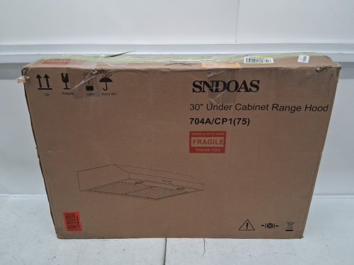 SNDOAS UNDER CABINET KITCHEN VENT RANGE HOOD WITH 3 WAY VENTING AND LED LIGHTS - 30" - 700 CFM - STAINLESS STEEL - (MODEL: 704A/CP1(75)) image 2