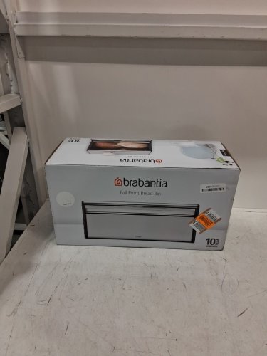 BRABANTIA fall front BREAD BIN - 18.2" - SILVER - (model: 236709) image 2