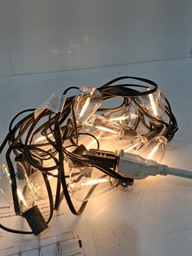 outdoor hanging led string lights - 25ft - 2200k - black image 4