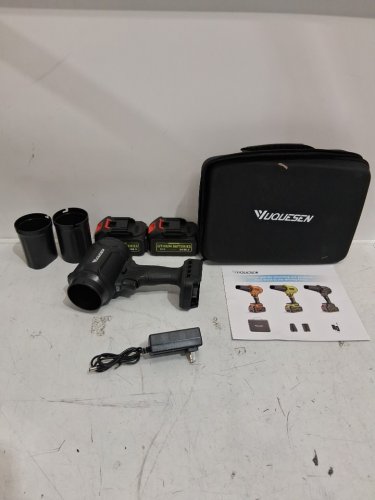 7pc YUQUESEN Cordless Handheld blower - 4.0ah batteries - black (model: RL-009) image 3