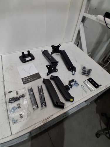 Fully Adjustable Dual Monitor Arm Desk Mount - 17.6LBS CAP - Black (Model: XZJ-B2-BK) image 4