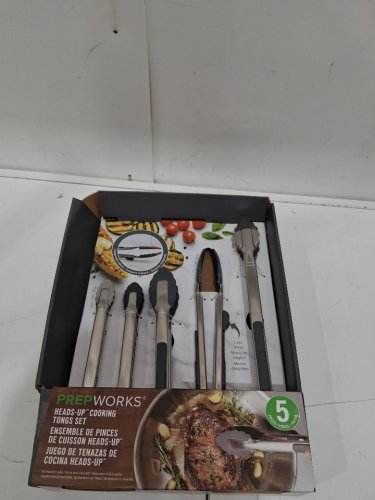 5pc Progressive Prepworks dishwasher safe Tong Set - (MODEL:1901786) image 2