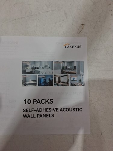 10pk Lakexus Acoustic Soundproof Wall Panels- 47.2"×23.6"- white image 7
