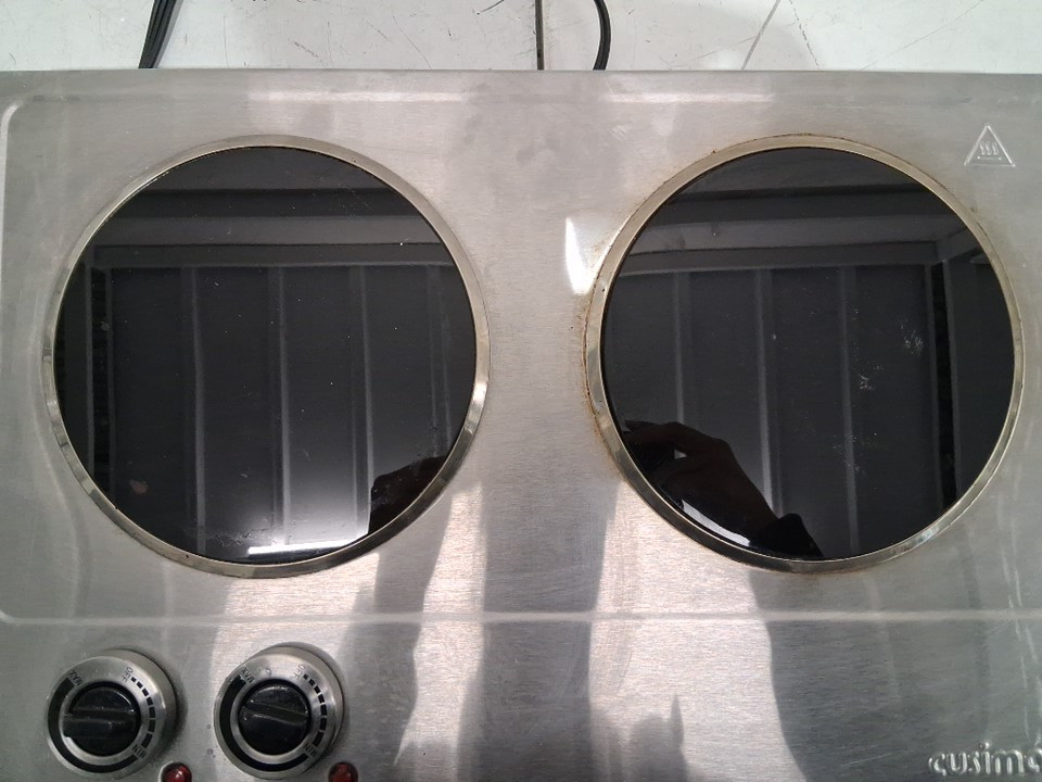 CUSIMAX INFRARED DOUBLE BURNER ELECTRIC COOKTOP - STAINLESS STEEL (MODEL: CMIP-C180) image 4
