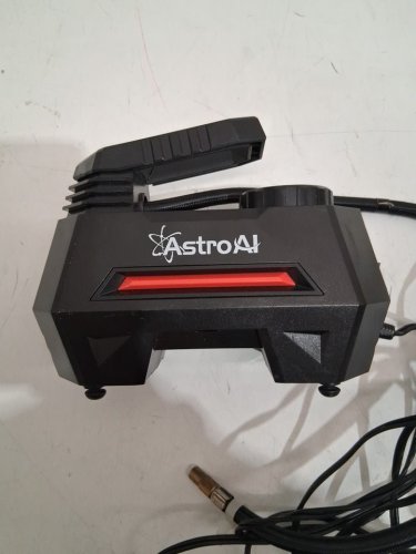 ASTROAI portable air compressor and tire inflator - black/ red (model: CZK-3631) image 4