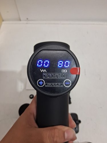 AERLANG RECHARGEABLE HANDHELD DEEP TISSUE MASSAGE GUN - BLACK (MODEL: EM9) image 5