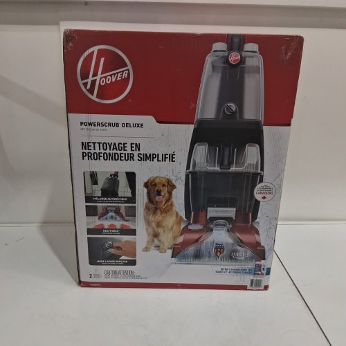 Hoover PowerScrub Deluxe Upright Carpet Cleaner with Spin Scrub, Multi‑Directional Brushes, Dual‑Tank System, Heat Force Rapid‑Dry, and Automatic Detergent Mixing - 20 FT Cord - red/black (MODEL: FH50150VCD) image 2